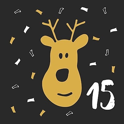 EPS 해외이미지 크리스마스 일러스트 타이포그라피 사람없음 숫자 루돌프 달력 날짜 12월 꽃가루 해외일러스트 문자 기념일 사슴 가루 파일형식 벡터 이미지허브