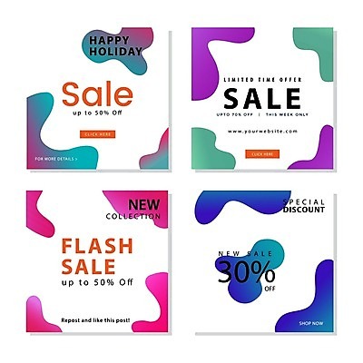 EPS 해외이미지 디자인 분홍색 일러스트 추상 타이포그라피 사람없음 파란색 쇼핑 세트 세일 흰색 해외일러스트 문자 컬러 무늬 파일형식 벡터 이미지허브