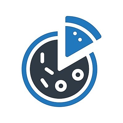 EPS 해외이미지 일러스트 피자 패스트푸드 사람없음 파란색 심볼 피자조각 해외일러스트 컬러 조각 서양음식 인스턴트 파일형식 벡터 음식 이미지허브