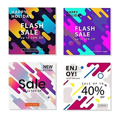 EPS 해외이미지 템플릿 일러스트 추상 타이포그라피 사람없음 쇼핑 세트 세일 점 원형 반값 멤피스디자인 해외일러스트 도형 문자 디자인 무늬 파일형식 벡터 이미지허브