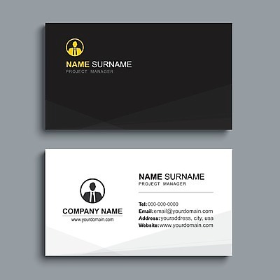 EPS 해외이미지 디자인 일러스트 명함 사람모양 사람없음 세트 검은색 흰색 심플 테마 스타일 해외일러스트 모양 컬러 파일형식 벡터 이미지허브