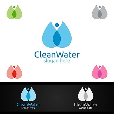 EPS 해외이미지 디자인 사람없음 물 물방울 심볼 에코 바이오 브랜딩 해외일러스트 자연요소 환경 파일형식 벡터 이미지허브