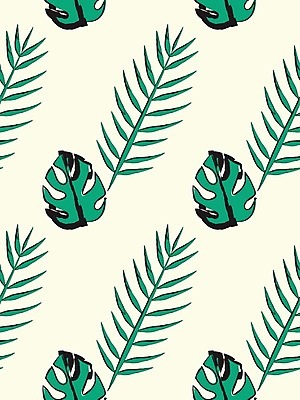 EPS 해외이미지 백그라운드 잎 패턴 일러스트 여름 직물 해외일러스트 식물 계절 무늬 파일형식 벡터 이미지허브