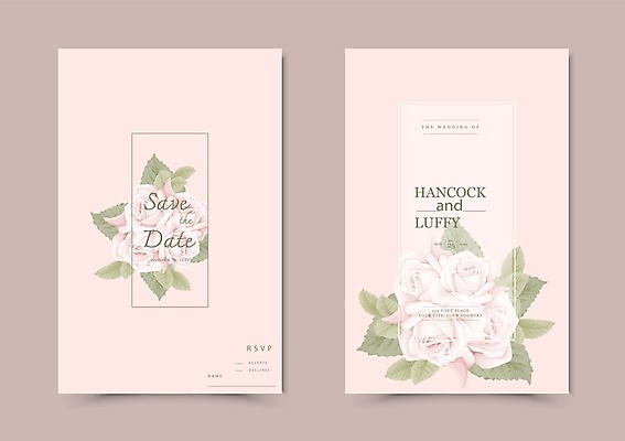 EPS 해외이미지 꽃 분홍색 꽃다발 결혼 꽃무늬 일러스트 결혼식 사람없음 장미 벚꽃 청첩장 해외일러스트 식물 컬러 무늬 카드_감사 이벤트 파일형식 벡터 이미지허브