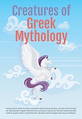 EPS 해외이미지 구름 한마리 일러스트 하늘 사람없음 비행 그리스로마신화 페가수스 해외일러스트 자연요소 1 신화 파일형식 벡터 이미지허브