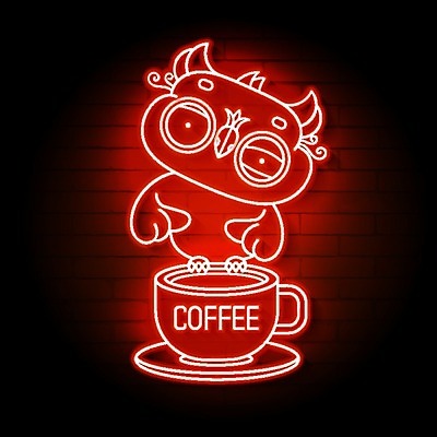 EPS 해외이미지 실루엣 일러스트 사람없음 네온 부엉이 해외일러스트 조류 촬영기법 파일형식 벡터 이미지허브