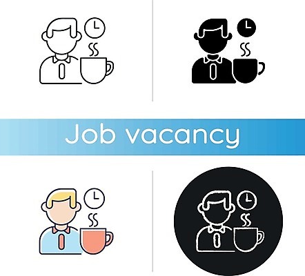 EPS 해외이미지 남자 커피 시계 일러스트 비즈니스 휴식 여러명 상반신 성인 컵 세트 비즈니스맨 원형 얼굴없음 성인남자만 해외일러스트 도형 식기 음료 다수 컨셉 사람 직장인 남자만 성인만 파일형식 벡터 이미지허브