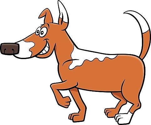 EPS 해외이미지 캐릭터 무늬 일러스트 사람없음 반려동물 갈색 귀여움 개 만화 해외일러스트 일러캐릭터 동물 컬러 컨셉 포유류 파일형식 벡터 이미지허브