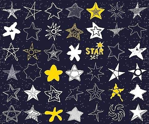 EPS 해외이미지 별 일러스트 사람없음 디자인소스 해외일러스트 자연요소 파일형식 벡터 편집소스 이미지허브