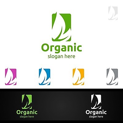 EPS 해외이미지 디자인 잎 사람없음 심볼 에코 유기농 바이오 브랜딩 해외일러스트 식물 웰빙 환경 파일형식 벡터 이미지허브