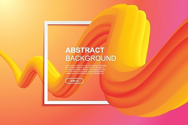 EPS 해외이미지 물결 백그라운드 곡선 일러스트 추상 프레임 사람없음 주황색 웨이브 그라데이션 해외일러스트 선 컬러 무늬 파일형식 벡터 이미지허브