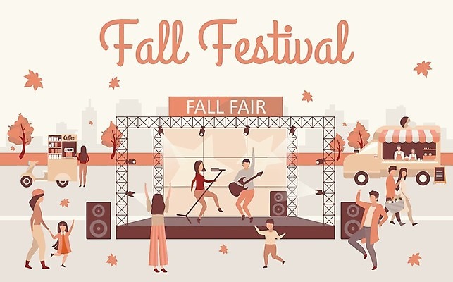 EPS 해외이미지 전신 영어 여자 남자 어린이 단풍 연주 일러스트 노래 단풍나무 들기 소년 여러명 성인 타이포그라피 바구니 걷기 손잡기 스피커 공연 만세 무대 춤 음악축제 푸드트럭 해외일러스트 나무 문자 음악 음향기기 다수 잎 모션 문화예술 사람 이벤트 축제 트럭 파일형식 벡터 이미지허브