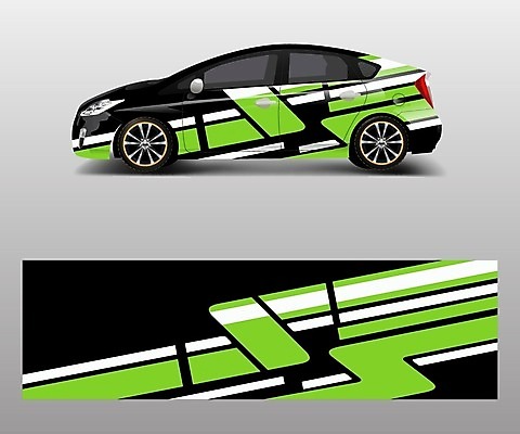 EPS 해외이미지 디자인 백그라운드 일러스트 자동차 추상 사람없음 초록색 목업 자동차코팅 해외일러스트 육상교통 컬러 무늬 파일형식 벡터 이미지허브