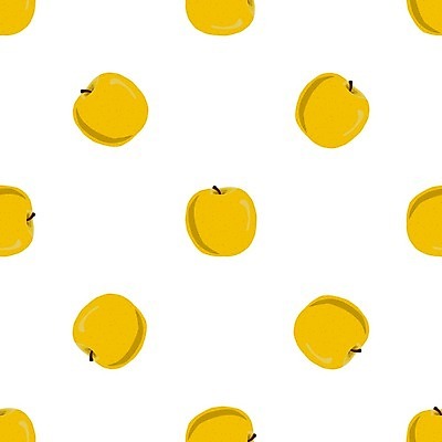 EPS 해외이미지 잎 패턴 일러스트 사람없음 패턴백그라운드 사과 황금사과 해외일러스트 식물 백그라운드 무늬 과일 파일형식 벡터 이미지허브