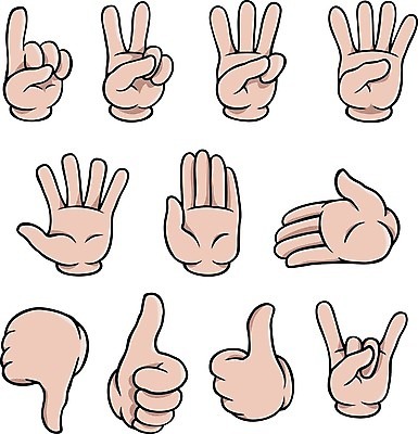 EPS 해외이미지 1 손 2 일러스트 표시 3 손짓 신체부위 세트 최고 4 5 따봉 로큰롤 야유 해외일러스트 음악 모션 사람 숫자 파일형식 벡터 이미지허브