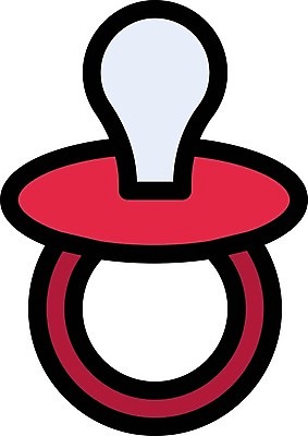 EPS 해외이미지 어린이 일러스트 파란색 장난감 놀이방 장비 아기 신생아 플라스틱 노리개젖꼭지 심볼 오브젝트 사인 윤곽 고무 걸음마 고립 실리콘 해외일러스트 컬러 모션 재질 사람 아기용품 파일형식 벡터 이미지허브