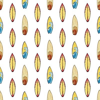 EPS 해외이미지 파도 패턴 일러스트 사람없음 컬러풀 서핑보드 서핑 손그림 해외일러스트 바다 컬러 무늬 수상스포츠 보드_스포츠 파일형식 벡터 이미지허브