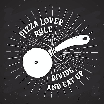 EPS 해외이미지 디자인 일러스트 타이포그라피 사람없음 피자칼 해외일러스트 문자 주방용품 파일형식 벡터 이미지허브