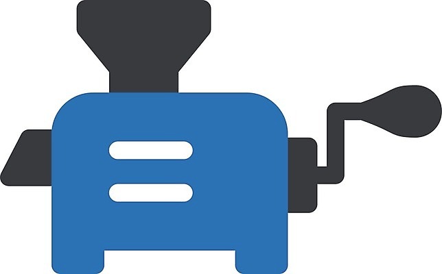 EPS 해외이미지 디자인 선 컨셉 일러스트 가정 주방용품 육류 손잡이 요리 금속 주방 검은색 식사 기계 장비 소고기 기구 공구 플랫 심볼 그라인더 갈기 방앗간 고립 다진 조작 철강 해외일러스트 컬러 생활용품 식재료 재질 도구 커피용품 파일형식 벡터 이미지허브