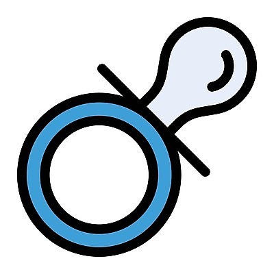 EPS 해외이미지 디자인 어린이 일러스트 장난감 장비 흰색 아기 신생아 잠 플랫 작음 노리개젖꼭지 심볼 오브젝트 사인 부드러움 고무 걸음마 고립 실리콘 해외일러스트 컬러 모션 사람 아기용품 감각 크기 파일형식 벡터 이미지허브