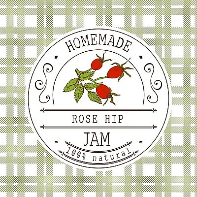 EPS 해외이미지 열매 일러스트 사람없음 초록색 라벨 잼 허브 체크무늬 원형프레임 프레임일러스트 홈메이드 해외일러스트 식물 컬러 무늬 프레임 원형 소스_음식 만들기 파일형식 벡터 이미지허브