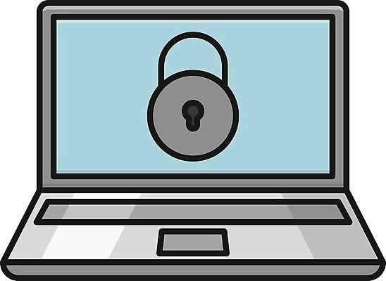 EPS 해외이미지 인터넷 일러스트 비즈니스 열쇠 안전 그래픽 파란색 노트북 컴퓨터 디지털 스크린 공책 자료 웹 정보 네트워크 보호 만화 사이버 잠금 보안 방패 온라인 방화벽 백신 사생활 악성코드 해외일러스트 컬러 컨셉 의학 문구용품 전자제품 파일형식 벡터 이미지허브