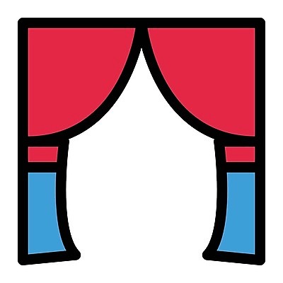 EPS 해외이미지 디자인 선 일러스트 추상 미술 이벤트 내부 장식 콘서트 공연 무대 직물 커튼 오픈 발표 클래식 고급 우아함 극장 심볼 사인 심플 쇼 장면 얇은 오페라 해외일러스트 컨셉 무늬 문화예술 파일형식 벡터 이미지허브