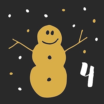 EPS 해외이미지 일러스트 눈사람 타이포그라피 사람없음 숫자 달력 원형 날짜 12월 해외일러스트 도형 문자 파일형식 벡터 이미지허브