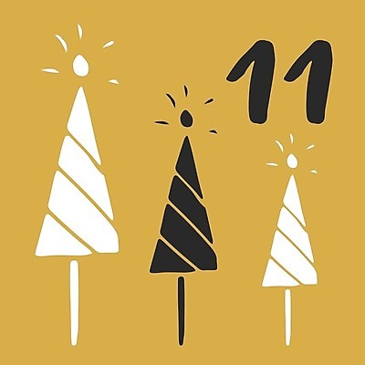 EPS 해외이미지 나무 일러스트 타이포그라피 사람없음 반짝임 숫자 달력 날짜 12월 해외일러스트 식물 문자 모션 파일형식 벡터 이미지허브