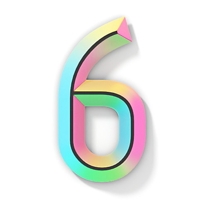 JPG 해외이미지 일러스트 텍스트 타이포그라피 사람없음 그래픽 컬러풀 숫자 6 엘리먼트 해외일러스트 문자 컬러 파일형식 이미지허브