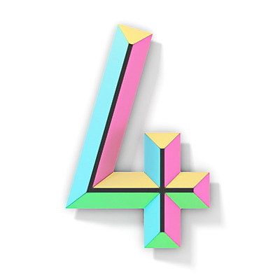 JPG 해외이미지 일러스트 텍스트 타이포그라피 사람없음 그래픽 컬러풀 숫자 4 엘리먼트 해외일러스트 문자 컬러 파일형식 이미지허브