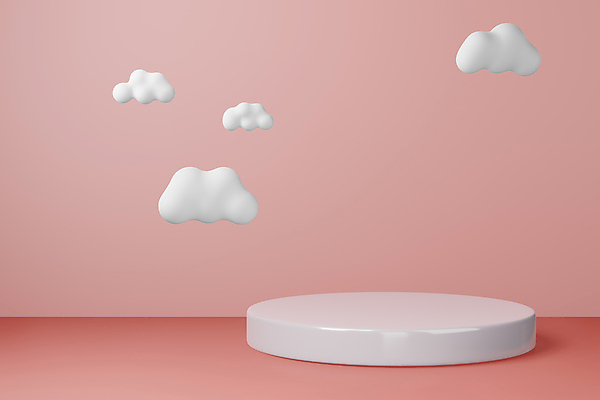 포토 JPG 해외이미지 디자인 분홍색 백그라운드 사람없음 그래픽 3D 공백 무대 원형 단상 파스텔톤 포디움 목업 해외포토 도형 컬러 디지털합성 파일형식 이미지허브