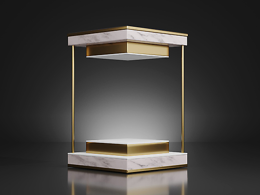 포토 JPG 해외이미지 사람없음 금속 사각형 검은색 금색 기둥 모던 심플 대리석 광택 단상 카피스페이스 미니멀 해외일러스트 도형 건축 컬러 재료 재질 공백 파일형식 이미지허브