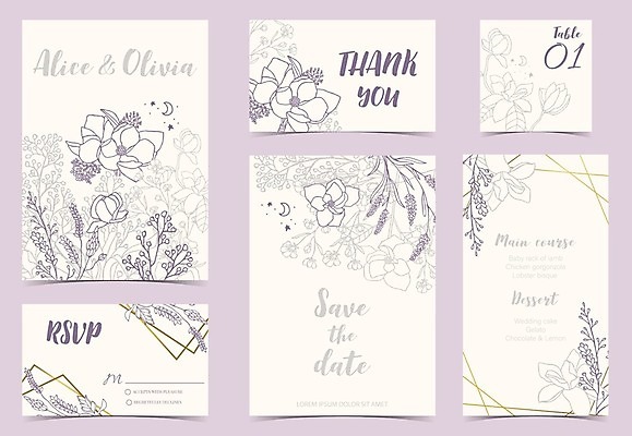 EPS 해외이미지 디자인 배너 꽃 포스터 백그라운드 잎 패턴 일러스트 프레임 사람없음 축하 감사 목련 라벤더 스타일 해외일러스트 식물 감정 컨셉 무늬 허브 파일형식 벡터 이미지허브