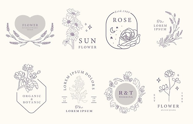 EPS 해외이미지 라인일러스트 일러스트 해바라기 사람없음 장미 하트 원형 분위기 초승달 제비꽃 감성 라벤더 다각형 해외일러스트 모양 도형 꽃 컨셉 달 허브 파일형식 벡터 이미지허브