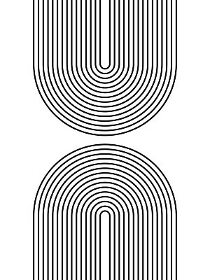 EPS 해외이미지 선 일러스트 사람없음 U 그림 미니멀 해외일러스트 알파벳 파일형식 벡터 이미지허브