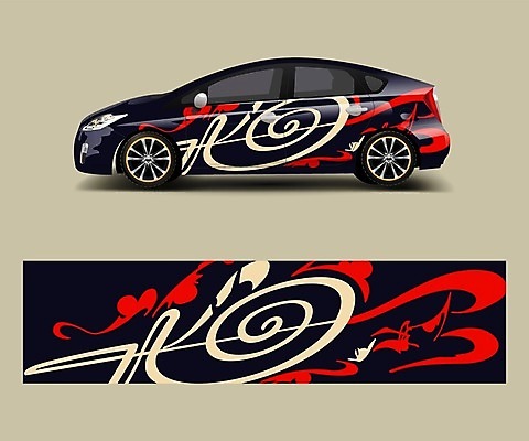 EPS 해외이미지 디자인 백그라운드 일러스트 자동차 추상 사람없음 목업 자동차코팅 해외일러스트 육상교통 무늬 파일형식 벡터 이미지허브