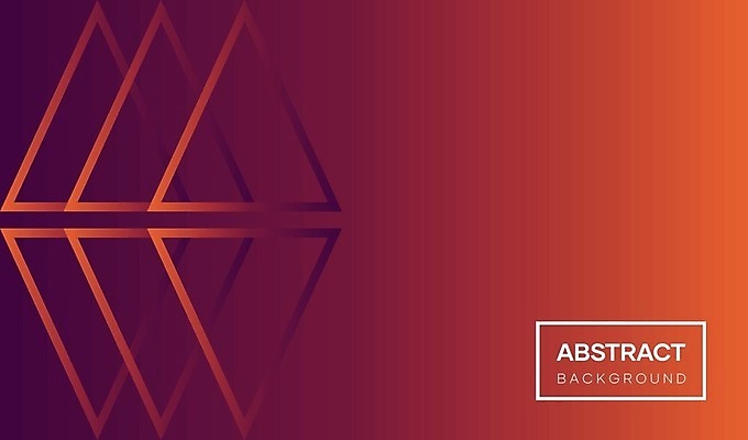 EPS 해외이미지 백그라운드 일러스트 추상 사람없음 주황색 삼각형 심플 그라데이션 해외일러스트 도형 컬러 무늬 파일형식 벡터 이미지허브