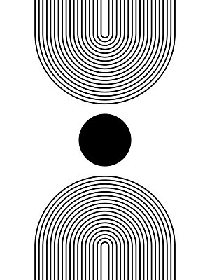 EPS 해외이미지 선 일러스트 사람없음 U 원형 그림 미니멀 해외일러스트 도형 알파벳 파일형식 벡터 이미지허브