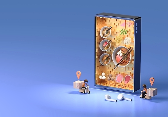 JPG 해외이미지 음식 모바일 사람없음 스마트폰 3D 오토바이 배달원 국수 전자상거래 해외포토 포토 직업 핸드폰 스마트기기 바이크 면류 디지털합성 파일형식 이미지허브