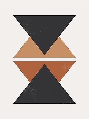 EPS 해외이미지 일러스트 사람없음 갈색 삼각형 그림 미니멀 해외일러스트 도형 컬러 파일형식 벡터 이미지허브