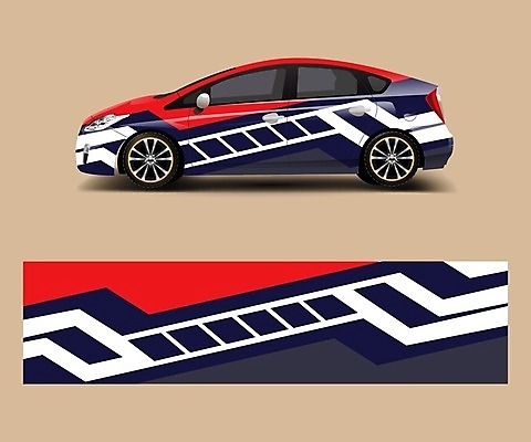 EPS 해외이미지 디자인 백그라운드 일러스트 자동차 추상 사람없음 빨간색 목업 자동차코팅 해외일러스트 육상교통 컬러 무늬 파일형식 벡터 이미지허브