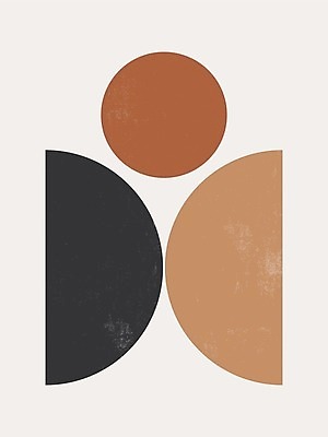 EPS 해외이미지 일러스트 사람없음 갈색 원형 그림 아치 미니멀 해외일러스트 도형 컬러 파일형식 벡터 이미지허브