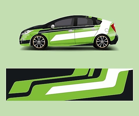 EPS 해외이미지 디자인 백그라운드 일러스트 자동차 추상 사람없음 초록색 목업 자동차코팅 해외일러스트 육상교통 컬러 무늬 파일형식 벡터 이미지허브