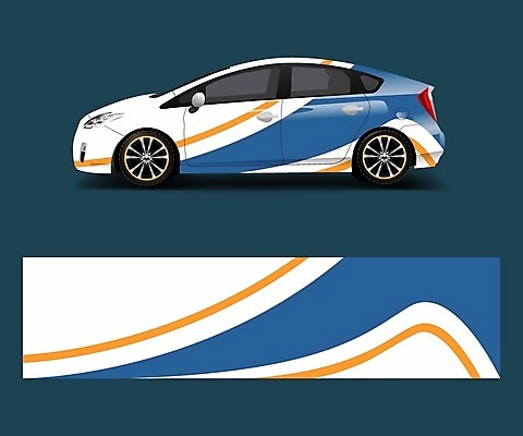 EPS 해외이미지 디자인 백그라운드 일러스트 자동차 추상 사람없음 파란색 목업 자동차코팅 해외일러스트 육상교통 컬러 무늬 파일형식 벡터 이미지허브