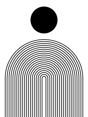 EPS 해외이미지 선 일러스트 사람없음 U 원형 그림 미니멀 해외일러스트 도형 알파벳 파일형식 벡터 이미지허브