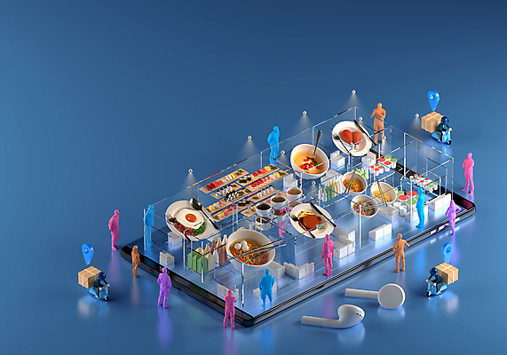 JPG 해외이미지 음식 모바일 사람없음 스마트폰 핸드폰 3D 어플리케이션 구매 고객 서비스 상업 온라인 해외포토 포토 전자제품 스마트기기 쇼핑 디지털합성 파일형식 이미지허브