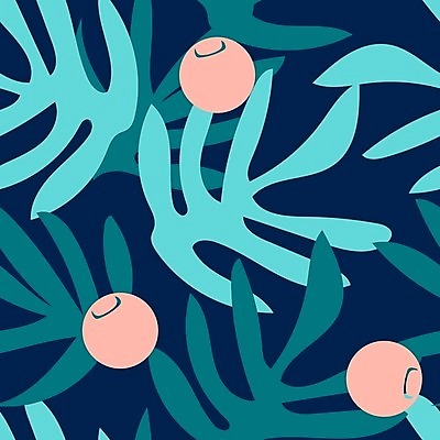 EPS 해외이미지 열매 백그라운드 패턴 일러스트 사람없음 초록색 패턴백그라운드 시원함 열대잎 보테니컬아트 해외일러스트 식물 컬러 잎 무늬 파일형식 벡터 이미지허브