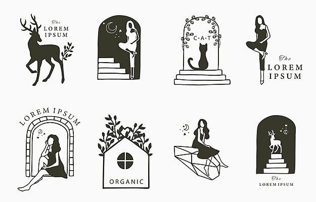 EPS 해외이미지 전신 여자 실루엣 잎 라인일러스트 일러스트 사슴 세마리 서기 앉기 여러명 성인 세트 계단 고양이 달 보석 심볼 라인아트 다리들기 성인여자만 성인만 집모양 해외일러스트 자연요소 모양 식물 선 다수 포유류 모션 촬영기법 3 사람 반려동물 광석 여자만 파일형식 벡터 이미지허브