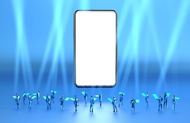 JPG 해외이미지 모바일 사람모양 사람없음 스마트폰 3D 스크린 스포트라이트 해외포토 포토 모양 핸드폰 스마트기기 디지털합성 파일형식 이미지허브